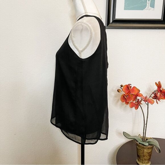 🍋 Violet + Claire •  Women’s Jewel Neck Top w/Sheer Back Detail Size M - Picture 5 of 8